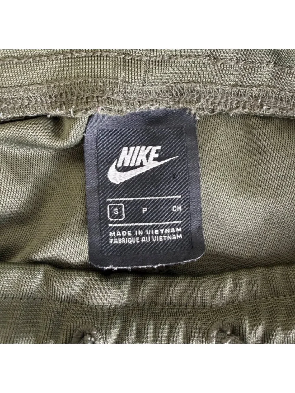 Nike Womens Olive Green Tech Skirt W/ Drawstring Waist Sz S